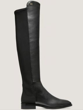Stuart Weitzman Black Tall Leather Riding Boots Size 5.5
